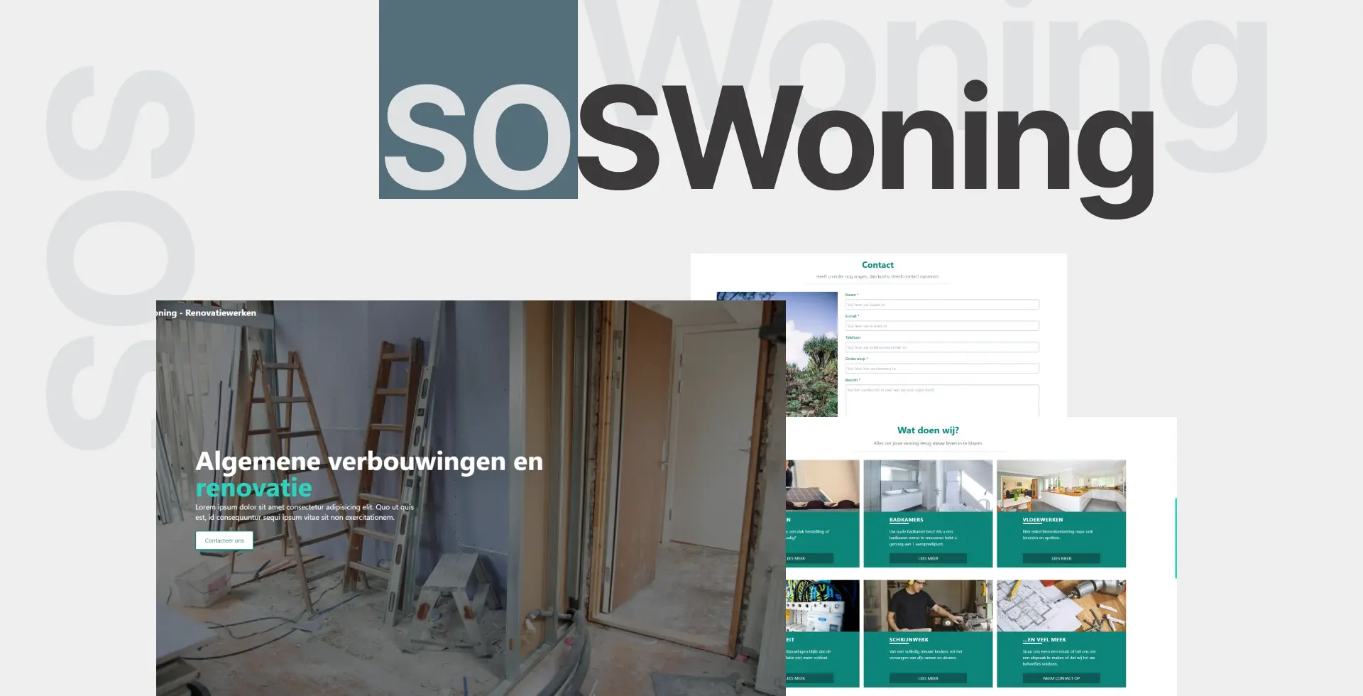 Branding website for SOSWoning