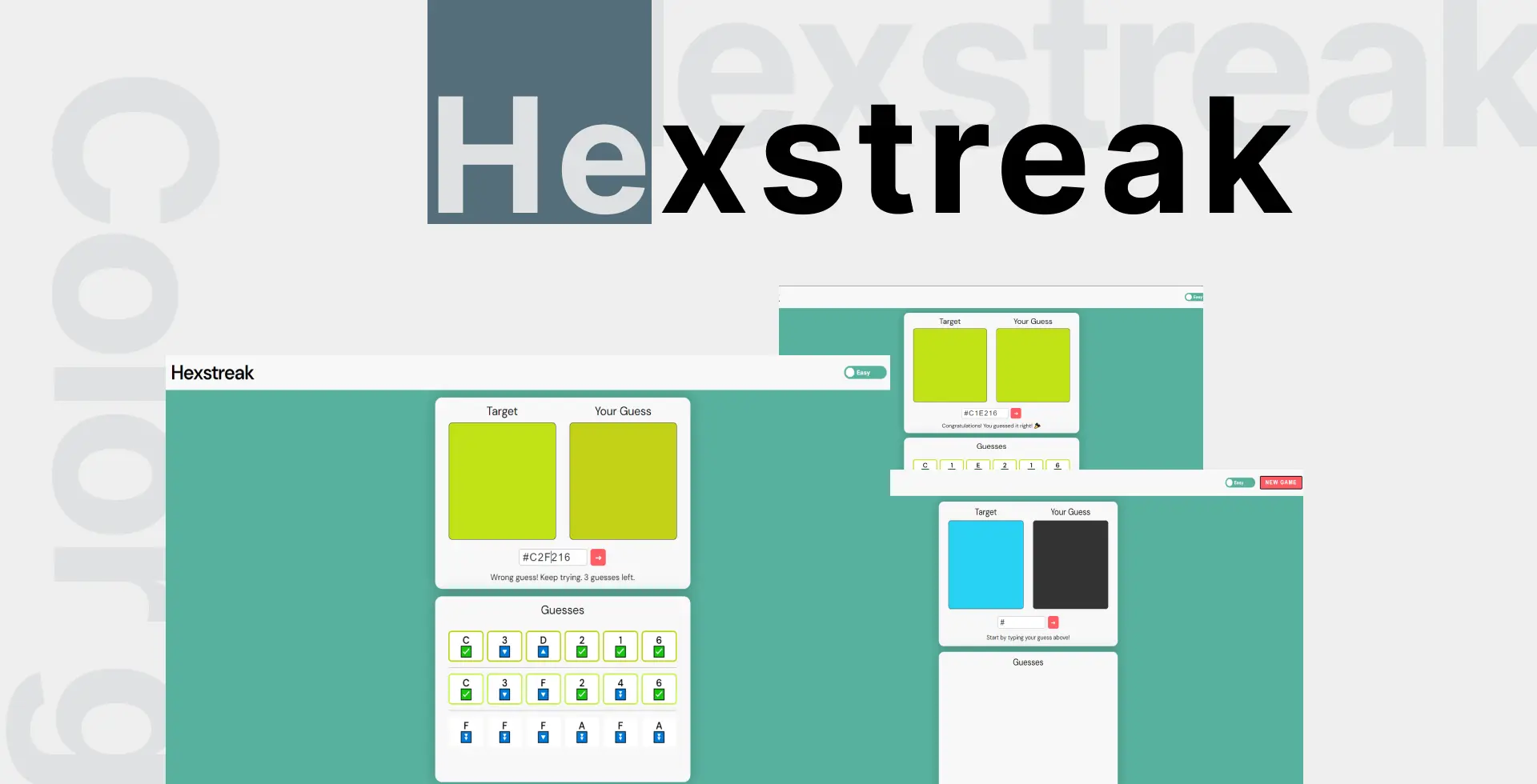 hexstreak color guessing game